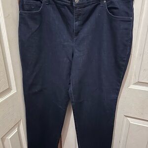 Gloria Vanderbilt Dark Blue Straight Leg Jeans